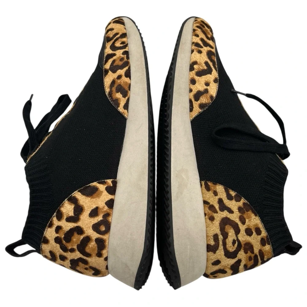 Loeffler Randall Remi Sneakers in Leopard Calf Hair US 9.5 - Picture 6 of 11